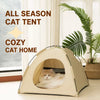 Enclosed Portable Pet Tent Bed for Cats and Small Dogs