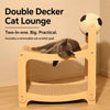 Sisal Cat Scratcher Bed with Soccer Ball Toy
