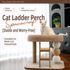 Low-Profile Cat Tree with Sisal Scratcher and Cat Bed