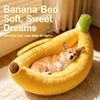 Banana-Shaped Pet Bed for Small Dogs and Cats