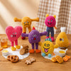 Waffle Plush Cat Toy with Crinkle Paper and Catnip