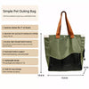 Canvas Pet Carrier Shoulder Bag with Mesh Panels