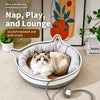 Cat Bed with Integrated Scratcher and Removable Washable Cover