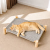 Elevated Cat Bed with Built-In Scratching Surface