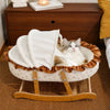 French-Style Cat Bed for Indoor Lounging