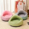 Semi-Enclosed Cave Bed for Cats and Small Dogs