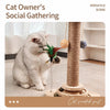 Vertical Sisal Cat Scratching Post with Cat Tree Structure