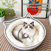 Cat Bed with Integrated Scratcher and Removable Washable Cover