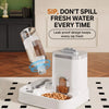 Automatic Pet Food & Water Feeder for Cats and Dogs