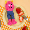 Waffle Plush Cat Toy with Crinkle Paper and Catnip