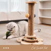 Vertical Sisal Cat Scratching Post with Cat Tree Structure