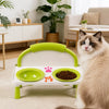 Elevated Ceramic Double Pet Bowls for Cats and Dogs