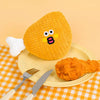 Waffle Plush Cat Toy with Crinkle Paper and Catnip