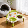 Elevated Ceramic Double Pet Bowls for Cats and Dogs