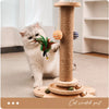 Vertical Sisal Cat Scratching Post with Cat Tree Structure