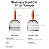 Large Metal Cat Litter Scoop for Tofu and Mineral Litter
