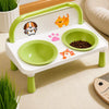 Elevated Ceramic Double Pet Bowls for Cats and Dogs