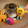 Waffle Plush Cat Toy with Crinkle Paper and Catnip