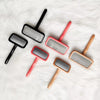 Natural Wood Cushion Pin Brush for Dogs & Cats