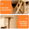 Large Wooden Cat Tree with Sisal Scratching Posts