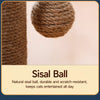 Vertical Sisal Cat Scratching Post with Cat Tree Structure