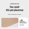 Raised-Edge Pet Bowl Placemat for Cats & Dogs