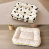 Cotton-Linen Pet Bed Cushion for Small Dogs & Rabbits