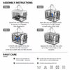 Foldable Polyester Pet Carrier for Cats and Dogs
