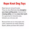 Squeaky Rope Chew Toy for Small and Medium Dogs