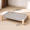 Elevated Cat Bed with Built-In Scratching Surface