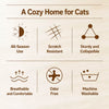 Enclosed Portable Pet Tent Bed for Cats and Small Dogs
