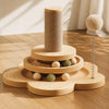 Vertical Sisal Cat Scratching Post with Cat Tree Structure
