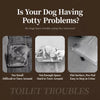 Dog Potty Tray with Splash Guard for Small to Large Dogs