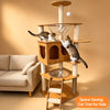 Large Wooden Cat Tree with Sisal Scratching Posts