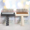Natural Wood Cushion Pin Brush for Dogs & Cats
