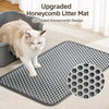 Double-Layer Cat Litter Mat with Collection Pocket