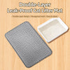 Double-Layer Cat Litter Mat with Collection Pocket