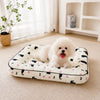 Cotton-Linen Pet Bed Cushion for Small Dogs & Rabbits