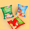 Plush Potato Chip Crinkle Toy for Dogs and Cats