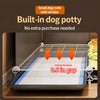 Indoor Iron Dog Crate for Small Dogs with Separate Toilet Area