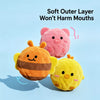 Squeaky Textured Ball Dog Toy