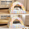 Semi-Enclosed Tent Pet Bed