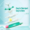 Cat Spinning Wheel Toy with Feather Wand