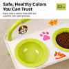 Elevated Ceramic Double Pet Bowls for Cats and Dogs
