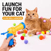 Cat Ball Launcher Toy with Plush or EVA Balls