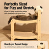 Sisal Cat Scratcher Bed with Soccer Ball Toy