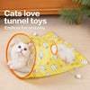 Cat Crinkle Tunnel Toy with Hide-and-Seek Openings