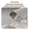 Double-Layer Cat Litter Mat with Collection Pocket