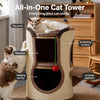 Cat Scratching Tower with Sisal Barrel and Resting Platforms