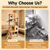Large Wooden Cat Tree with Sisal Scratching Posts